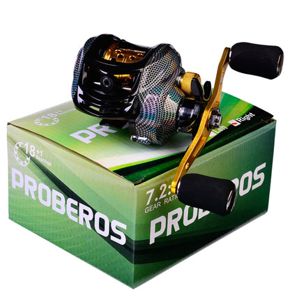 PROBEROS Metal Drop Wheel 18+1 Axis Lure Fish Wheel, Style:, DW132PL Left Hand, DW132SR Right Hand, DW132WR Right Hand, DW132WL Left Hand, DW132PR Right Hand