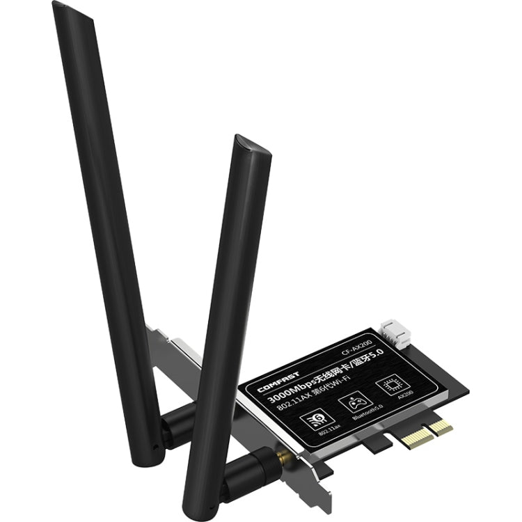 Carte réseau sans fil COMFAST Gaming 3 000 Mbps Gigabit double fréquence pour ordinateur de bureau, PCIe, AX200, AX200 PRO