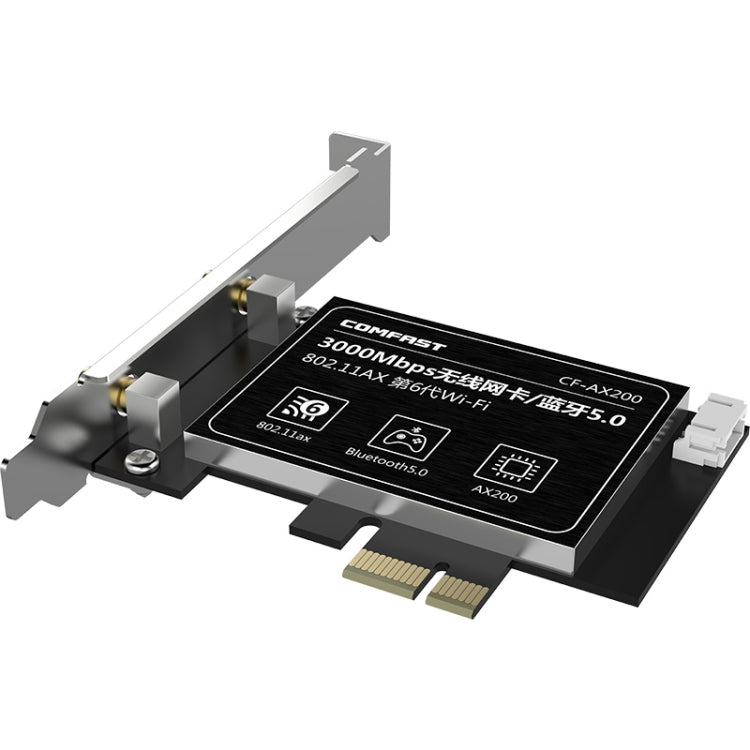 Carte réseau sans fil COMFAST Gaming 3 000 Mbps Gigabit double fréquence pour ordinateur de bureau, PCIe, AX200, AX200 PRO
