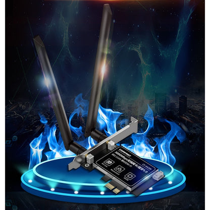 Carte réseau sans fil COMFAST Gaming 3 000 Mbps Gigabit double fréquence pour ordinateur de bureau, PCIe, AX200, AX200 PRO