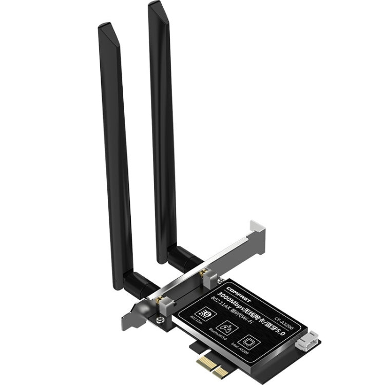 Carte réseau sans fil COMFAST Gaming 3 000 Mbps Gigabit double fréquence pour ordinateur de bureau, PCIe, AX200, AX200 PRO