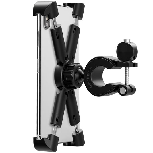 Support de téléphone pour moto et vélo, équipement de conduite extérieur adapté aux téléphones portables/tablettes de 4,7 à 8 pouces, noir, gris