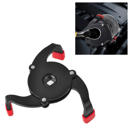 Outils de réparation automobile Clé à filtre à huile avec outil de démontage à 3 mâchoires pour voitures Outil de démontage de filtre interface 3/8 pouce, 3/8 pouce