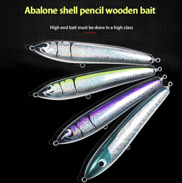 Schwimmender Wasserholz-Handgemachter Großer Bleistift, Tiefsee-Bootsangelwelle, liegender Thunfischköder, 120g 22cm