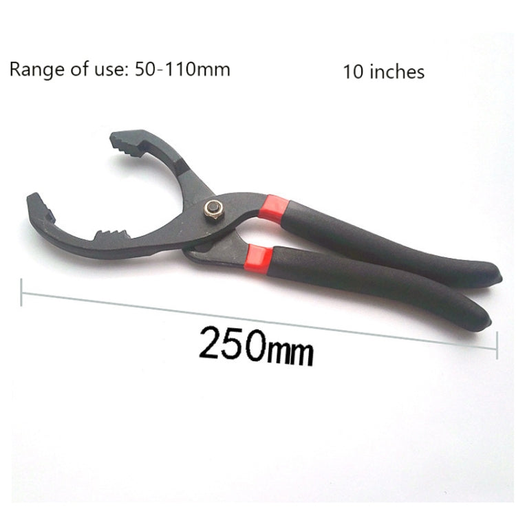 Clé à filtre à huile 10 pouces pour réparation automobile, pince de démontage, clé à graisse pour filtre, outils spéciaux, 10 pouces