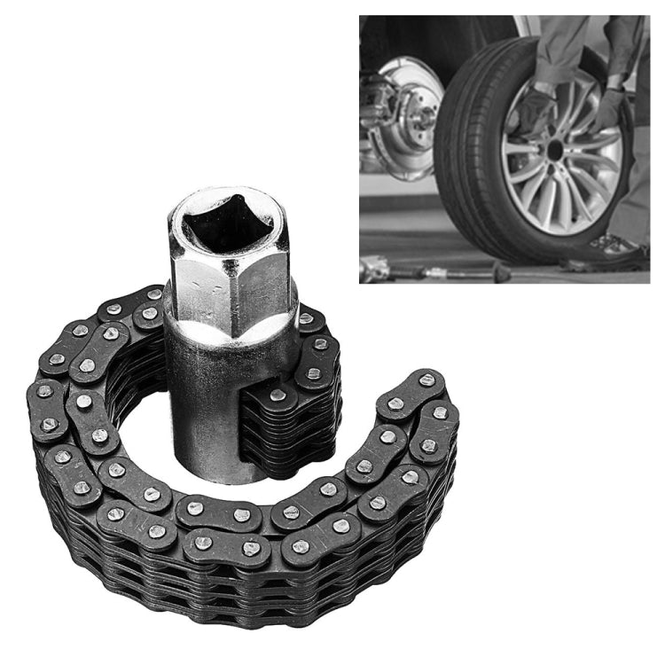 Clé à chaîne pour filtre à huile, extracteur réglable pour outil de réparation automobile, 52 sections, 44 sections
