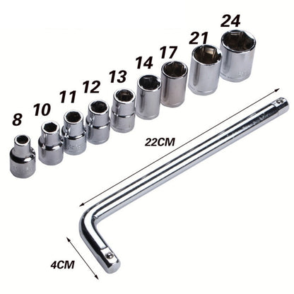 Jeu de douilles de réparation de clés 10 en 1, boîte à outils, déchargement rapide de vis multifonction, outil de quincaillerie, outil de quincaillerie 10 en 1
