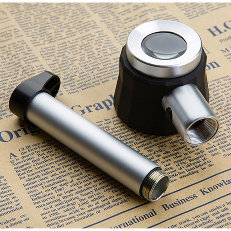 Handheld With Scale With 3 Lights 45 Times Magnifying Glass High-Definition Double Lens Magnifying Glass