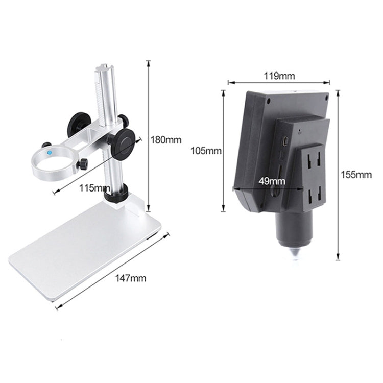 G600A HD Mobile Phone Repair Microscope 4.3 Inch Screen Digital Microscope Electron Microscope