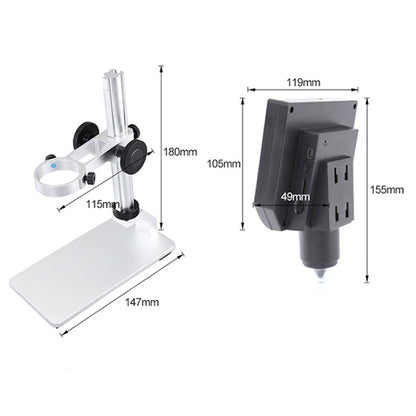 G600A HD Mobile Phone Repair Microscope 4.3 Inch Screen Digital Microscope Electron Microscope
