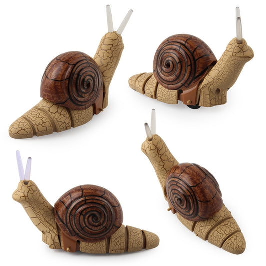7701 Jouet pour enfants électrique infrarouge télécommandé en forme d'escargot, escargot gris, escargot marron
