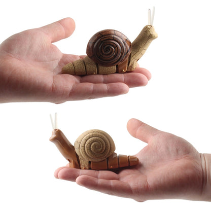 7701 Enfants Télécommande électrique infrarouge Escargot Simulation animal de compagnie difficile, Escargot (Gris), Escargot (Marron)