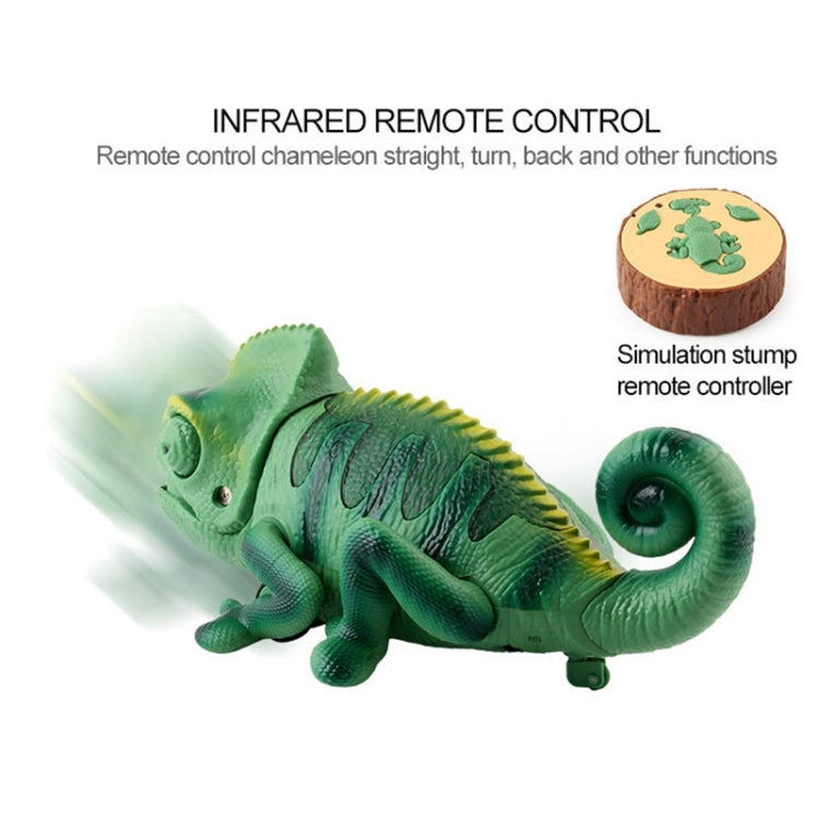 8888 Children Electric Infrared Remote Control Crawling Chameleon Colorful Breathing Light Tricky Toy, Chameleon
