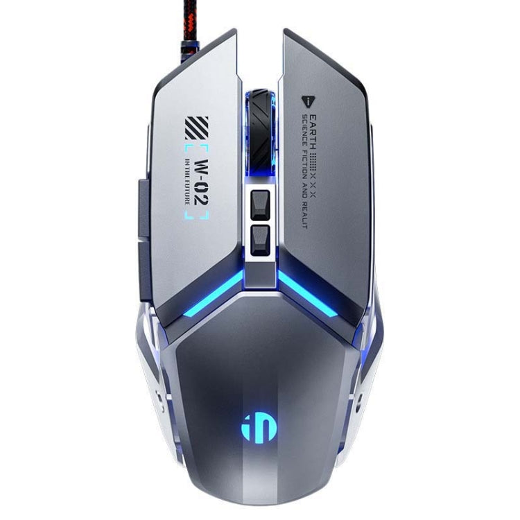 Inphic W-02 6 Keys Home Office Luminous Macro Programming USB Computer Mechanical Game Wired Mouse, PW2 (King Nebula), PW2 (Jedi Password), W-02 (Metallic Gray), PW2 (Classic Black)