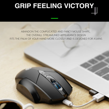 Inphic A1 6 Keys 1000/1200/1600 DPI Home Gaming Wireless Mechanical Mouse, Colour: Gray Wireless+Bluetooth 4.0+Bluetooth 5.0, Red Wireless Charging Silent Version, Gray Wireless+Bluetooth 4.0+Bluetooth 5.0, Black Wireless+Bluetooth 4.0+Bluetooth 5.0   ...