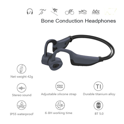 K7 Bone Conduction Bluetooth 5.0 Wireless Earphone Waterproof Headphones, 16GB RAM