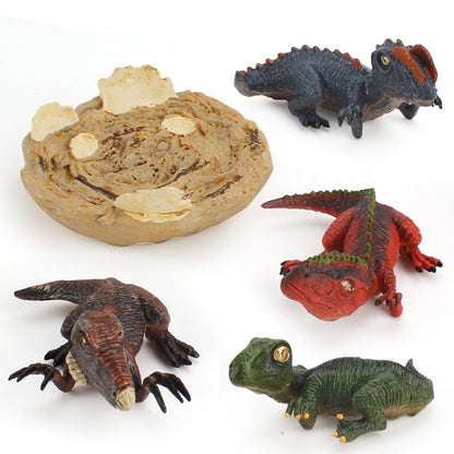2 PCS Simulated Jurassic Dinosaur Cub Model Figure, Tyrannosaurus Rex, Spinosaurus, Giant Dragon, Therizinosaurus, Dilophosaurus, Velociraptor