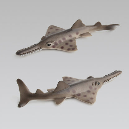 3er-Pack Simulation Meerestier Modell Ornamente, Sägezahnrochen, Rochen, Meeresschildkröte, Makohai, Glücklicher Delphin, Kleiner Seehund, Segelfisch, Geigenrochen, Krake, Fliegender Fisch, Lederschildkröte, Aal