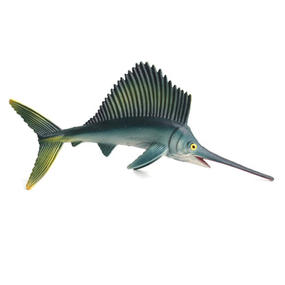 3er-Pack Simulation Meerestier Modell Ornamente, Sägezahnrochen, Rochen, Meeresschildkröte, Makohai, Glücklicher Delphin, Kleiner Seehund, Segelfisch, Geigenrochen, Krake, Fliegender Fisch, Lederschildkröte, Aal