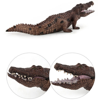 Modèle de Crocodile de Simulation en PVC, Jouet de Décoration Statique d'Animal Sauvage, LX829, PL127-888, PL127-923, Lot de 3 Pièces