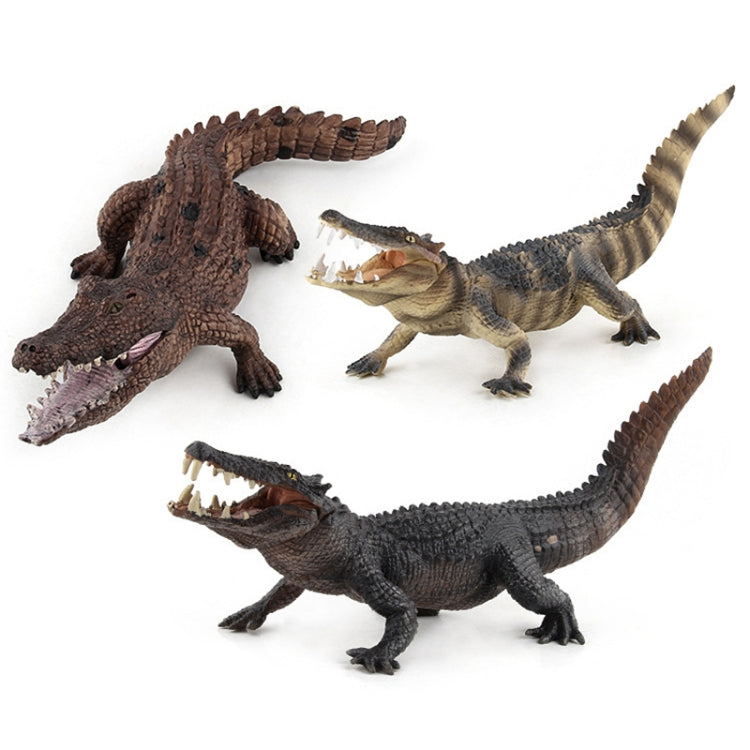 Modèle de Crocodile de Simulation en PVC, Jouet de Décoration Statique d'Animal Sauvage, LX829, PL127-888, PL127-923, Lot de 3 Pièces