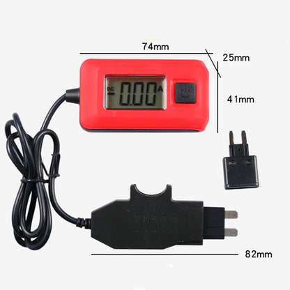 AE150 Automobile Fuse Current Detector Automobile DC Digital Resistance Wire Ammeter, AE150 Red