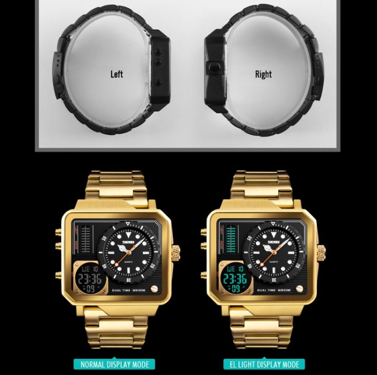 Montre de sport multifonction SKMEI 1392, double affichage, étanche, électronique