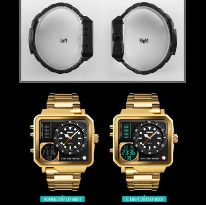 Montre de sport multifonction SKMEI 1392, double affichage, étanche, électronique