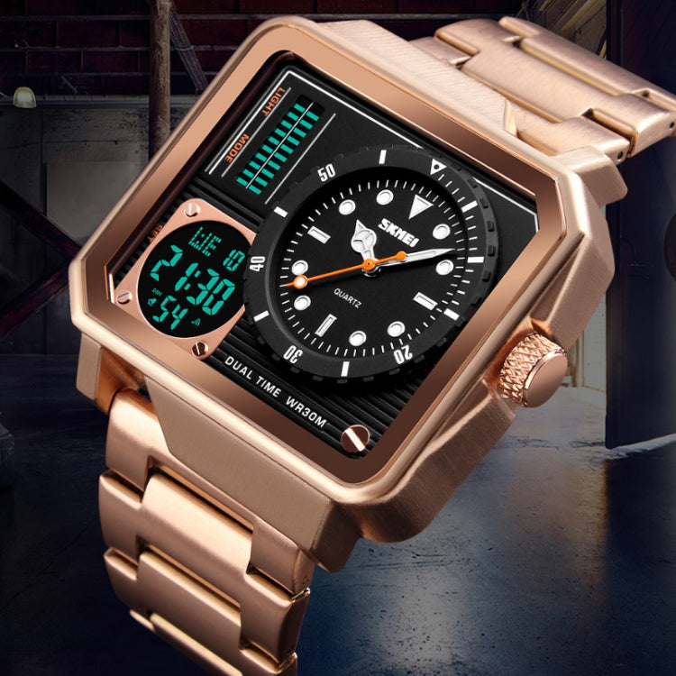 Montre de sport multifonction SKMEI 1392, double affichage, étanche, électronique