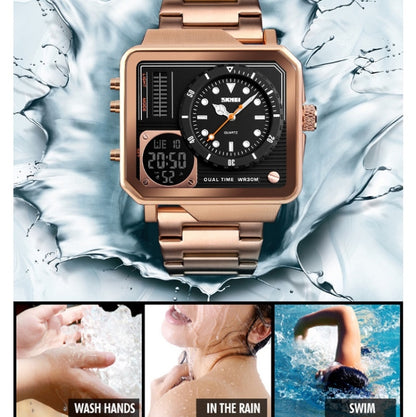 Montre de sport multifonction SKMEI 1392, double affichage, étanche, électronique