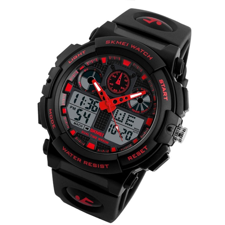 SKMEI 1270 Montre numérique à double affichage étanche pour homme, montre de sport de plein air, Rouge, Vert, Bleu, Gris, Doré