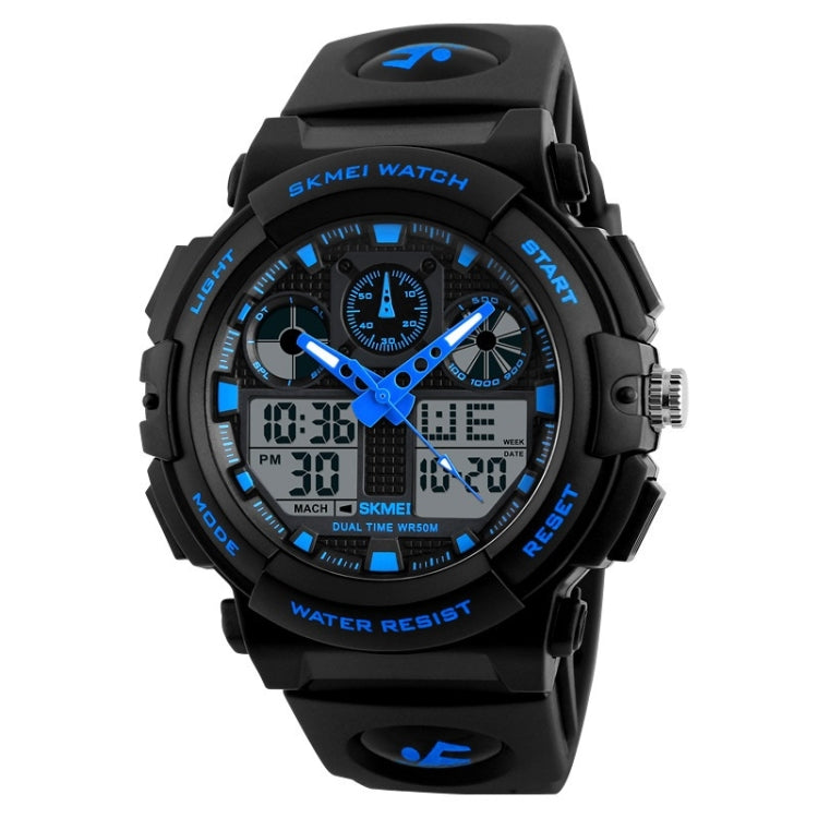 SKMEI 1270 Montre numérique à double affichage étanche pour homme, montre de sport de plein air, Rouge, Vert, Bleu, Gris, Doré