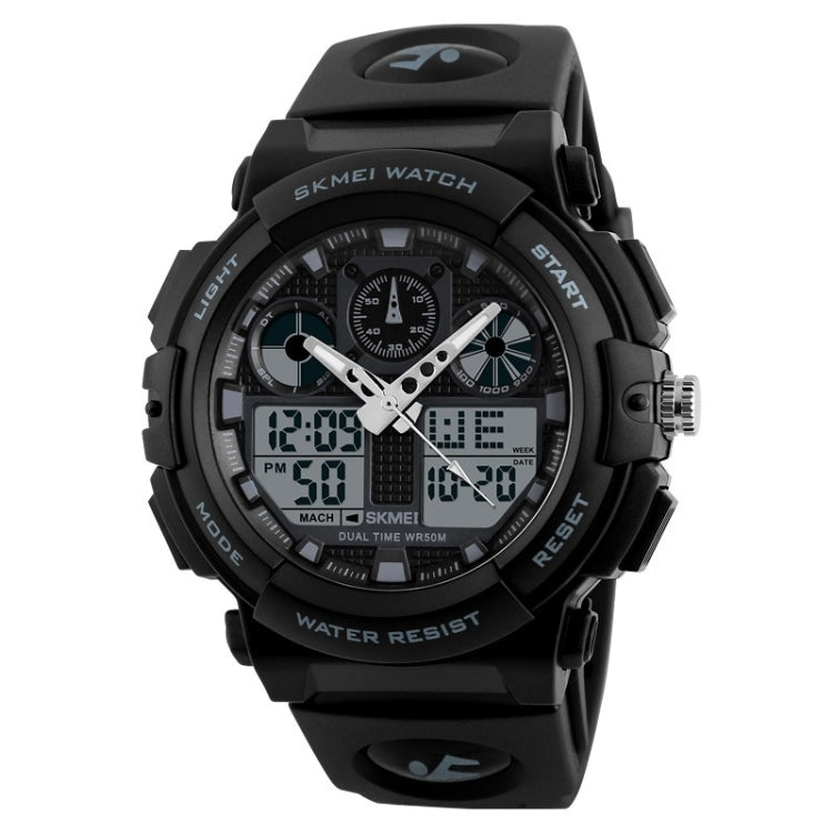SKMEI 1270 Montre numérique à double affichage étanche pour homme, montre de sport de plein air, Rouge, Vert, Bleu, Gris, Doré