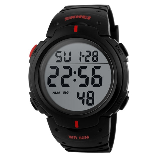 SKMEI 1068 Montre numérique de sport homme étanche pour l'extérieur, montre de mode pour étudiant, rouge, vert, bleu, noir, titane, or, vert armée