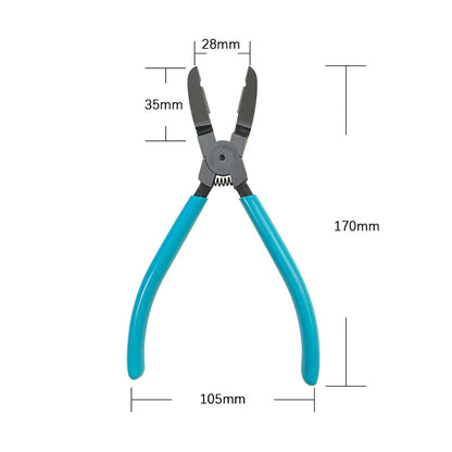Pince de découpe diagonale pour rivets de garniture de voiture, 17,5 cm, pour panneau de porte, outil de démontage de clips de garniture, pince à clips de garniture