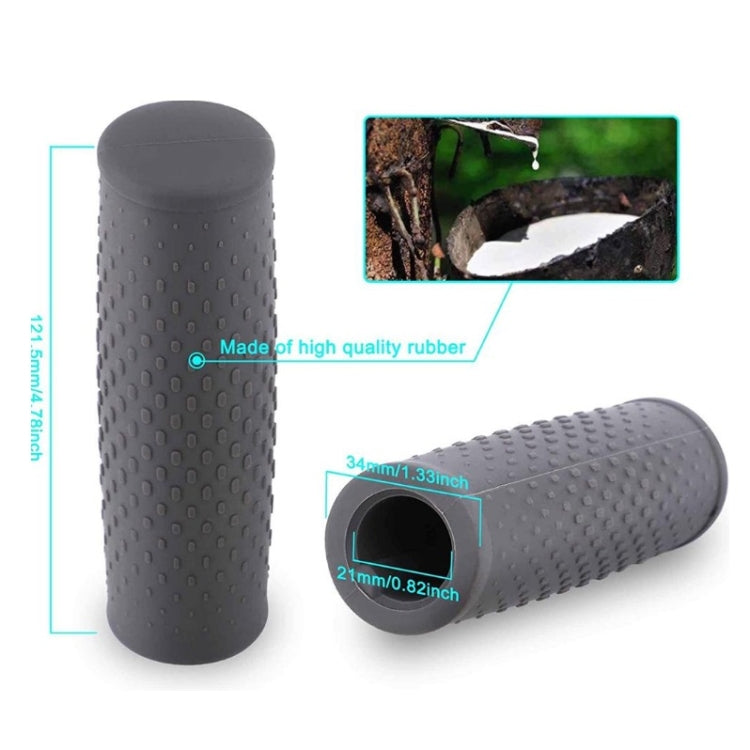 2 Paires d'accessoires de Scooter Couvre-poignées en Caoutchouc de Guidon pour Xiaomi Mijia M365 / M365 Pro, Noir, Gris