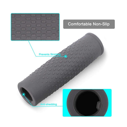 2 Paires d'accessoires de Scooter Couvre-poignées en Caoutchouc de Guidon pour Xiaomi Mijia M365 / M365 Pro, Noir, Gris