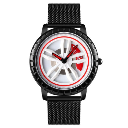 SKMEI 1634 Montre Homme Étanche Mode Quartz, Bracelet maille noir, Bracelet maille blanc, Bracelet acier noir, Bracelet acier blanc
