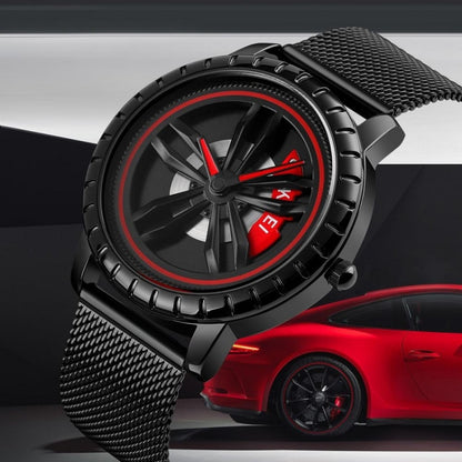 SKMEI 1634 Montre Homme Étanche Mode Quartz, Bracelet maille noir, Bracelet maille blanc, Bracelet acier noir, Bracelet acier blanc