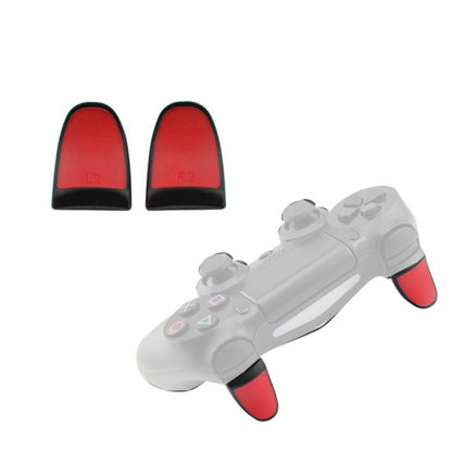 2 Pairs Gamepad Extended Buttons L2R2 Buttons Suitable For PS4, Red, Blue, Black, Gray