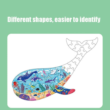 Children Intelligence Early Education Toy Animal Puzzle, Penguin, Lion, Triceratops, Whale, Panda, Elephant