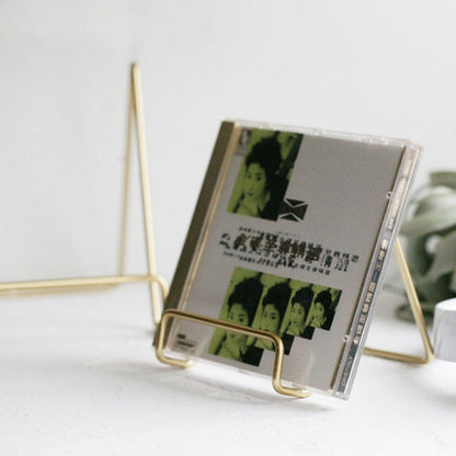 4 PCS Desktop Iron Art Plating Bracket for iPad / CD Display / Cookbook / Plate, Golden, Rose Gold