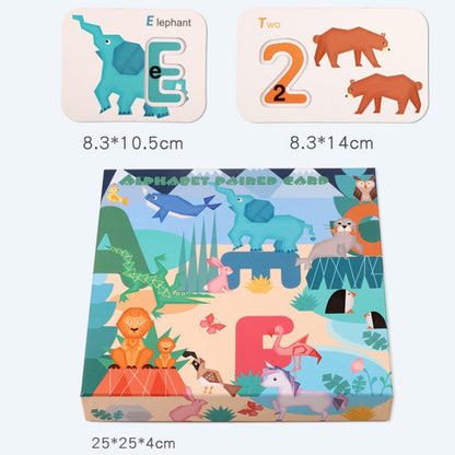 XHN-001 Carte cognitive d'association lettres-chiffres Puzzle 3D double face Jouet éducatif pour enfants, Puzzle 3D double face XHN-001