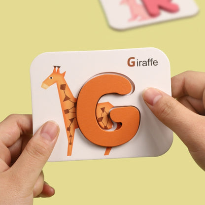 XHN-001 Carte cognitive d'association lettres-chiffres Puzzle 3D double face Jouet éducatif pour enfants, Puzzle 3D double face XHN-001