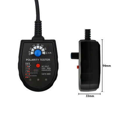 S2001 Socket Phase Detector Multi-Function Three-Phase Loop Socket Circuit Leakage Detector, EU Plug, S2001
