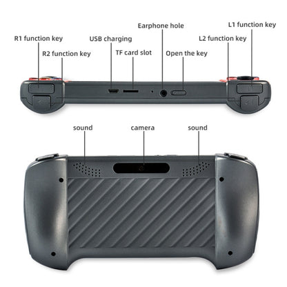 X19 Plus 5.1 inch Screen Handheld Game Console 8G Memory Support TF Card Expansion & AV Output