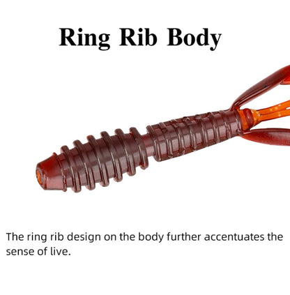 12 in 1 Salted Shrimp Type Fishy Lure Soft Bait Soft, 88mm/2.2g (12pcs/bag)