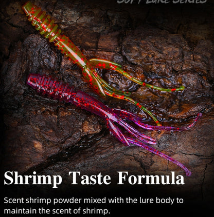 12 in 1 Salted Shrimp Type Fishy Lure Soft Bait Soft, 88mm/2.2g (12pcs/bag)