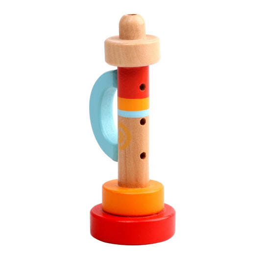 Lot de 2 sifflets musicaux en bois pour l'éveil des enfants.