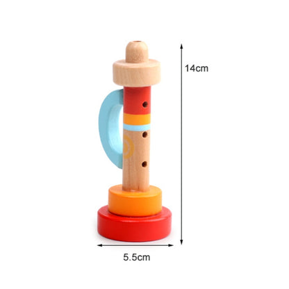 2 sifflets musicaux en bois éducatifs pour enfants, 2 sifflets musicaux